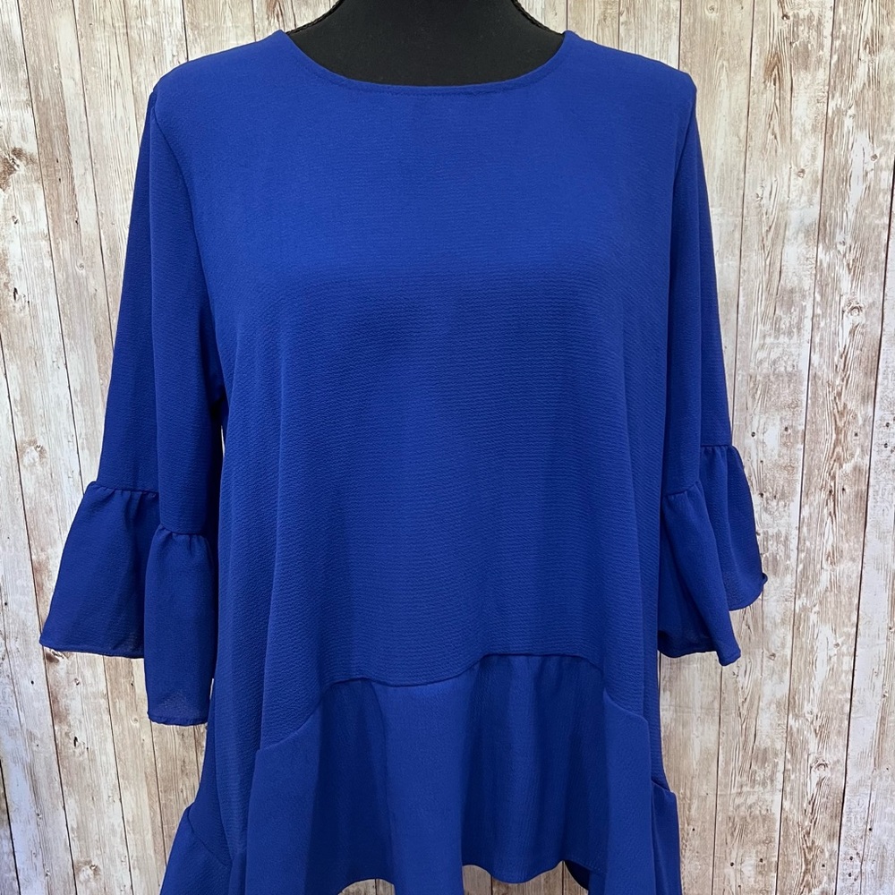 Heathmoor Blue Bell Sleeve Blouse